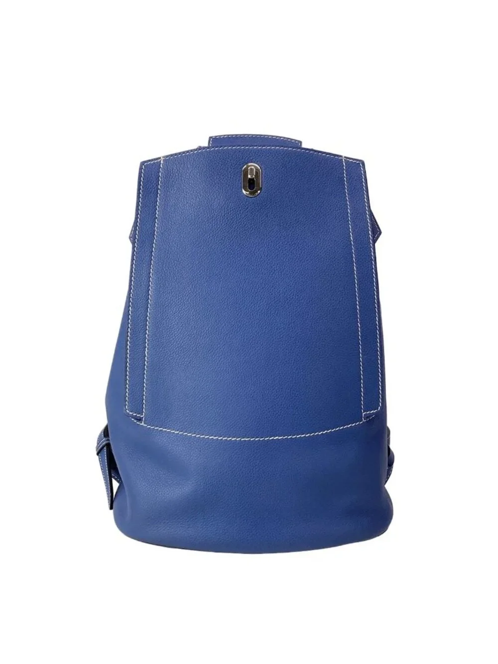 Hermes Backpack a Dos Blue Brighton Silver